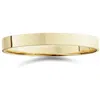 Pompeii3 3mm Flat High Polished Wedding Band 10k Yellow Gold Size Selectable In Gold