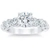 Pompeii3 4 1/2 Ct T. W. Round Diamond Engagement Ring 14k White Gold Lab Grown In Multi