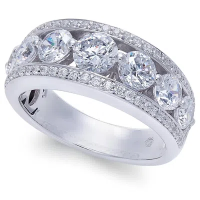 Pompeii3 4 Ct Diamond Wedding Ring In 10k White Or Yellow Gold Lab Grown In Silver