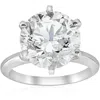 Pompeii3 4 Ct Round Diamond Solitaire Engagement Ring 14k White Gold In Multi