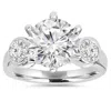 Pompeii3 4.00ct Diamond Engagement Ring 14k White Gold In Silver