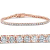 Pompeii3 4.35 Ct Diamond Tennis Bracelet 14k Rose Gold 7" In Multi