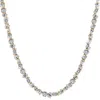 Pompeii3 45ct Fancy Diamond Multi Shape Tennis Necklace 14k Gold Lab Grown In Gold