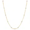 Pompeii3 4ct Diamond 14k Yellow Gold 18" Paper Clip Diamonds By Yard Necklace Lab Grown In Multi