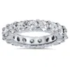 Pompeii3 4ct Diamond Eternity Wedding Ring Lab Grown Diamonds 14k White Gold In Multi