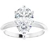 Pompeii3 4ct Pear Moissanite Solitaire Engagement Ring 14k White Yellow Or Rose Gold In Multi