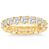 Pompeii3 4ct Tw Lab Grown Diamond U Prong Eternity Ring Anniversary Band 14k Gold In Multi