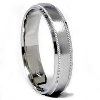 Pompeii3 4mm 950 Platinum Comfort Fit Wedding Band Size Selectable In Multi