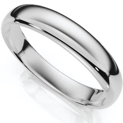 Pompeii3 4mm Dome High Polished Wedding Band 14k Yellow Gold Size Selectable