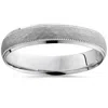 Pompeii3 4mm Hammered 950 Platinum Wedding Band Free Sizing Size Selectable In Multi