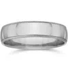 Pompeii3 4mm Milgrain Wedding Band 14k White Gold Size Selectable In Multi