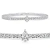 Pompeii3 5 Ct Diamond Bangle Oval Solitaire Flexible Tennis Bracelet 14k Gold Lab Grown In Multi