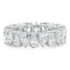 Pompeii3 5.10ct Pear Shape Diamond Eternity Ring 14k Gold Lab Grown Stackable Band In Multi