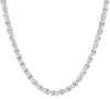 Pompeii3 53 Ct Tw Oval Diamond Tennis Necklace 17" 14k White Gold Lab Grown (e/vs) In Multi