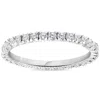 Pompeii3 5/8 Cttw Diamond Eternity Ring Womens Stackable Round 14k White Gold Band In Silver