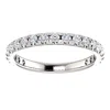Pompeii3 5/8 Cttw Diamond Wedding Ring Womens Stackable French Set 14k White Gold Band In Silver
