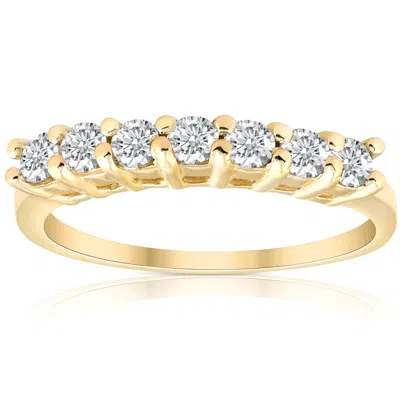 Pompeii3 5/8ct 14k Yellow Gold Diamond Anniversary Wedding Ring In Multi