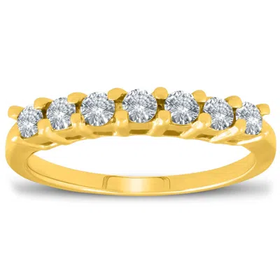 Pompeii3 5/8ct 14k Yellow Gold Lab Created Diamond Anniversary Wedding Ring In Multi