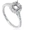 Pompeii3 5/8ct Braided Engagement Ring Setting 14k White Gold In Multi