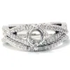Pompeii3 5/8ct Diamond Engagement Wedding Ring Set 14k White Gold In Multi
