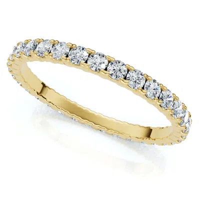 Pompeii3 5/8ct Diamond Eternity Wedding Ring 14k Gold Or Platinum Lab Grown In Silver