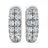 Pompeii3 5/8ct Diamond Hooops 14k Gold Lab Grown 12mm Tall In Multi