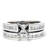Pompeii3 5/8ct Diamond Ring Setting Mounting 14k Gold In Silver