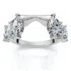 Pompeii3 5/8ct Marquise Diamond Guard Ring Enhancer 14k Gold Or Platinum Lab Grown