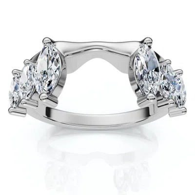 Pompeii3 5/8ct Marquise Diamond Guard Ring Enhancer 14k Gold Or Platinum Lab Grown