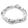 Pompeii3 5ct Diamond Men's 14k Gold (105gram) Or Platinum (170gram) 10mm Bracelet 8.75" In Silver