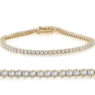 Pompeii3 5ct Diamond Tennis Bracelet 14k Gold Lab Grown 7"