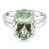 Pompeii3 5ct Green Amethyst Oval Ring 10k Gold In Green