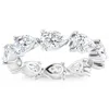 Pompeii3 5ct Pear Shape Diamond Eternity Ring Horizontal Wedding Band 14k Gold Lab Grown In Multi