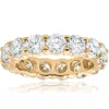 Pompeii3 5ct Prong Diamond Eternity Wedding Ring 14k Yellow Gold In Multi