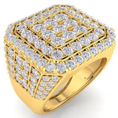 Pompeii3 5ct Tw Men's Diamond Ring Gold Lab Grown In Silver