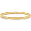 Pompeii3 5mm Brushed Bangle Bracelet 18k Yellow Gold Over Silver In Gold