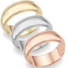 Pompeii3 5mm Milgrain Plain High Polished Dome Wedding Band 10k White, Yellow, Rose Gold In Multi
