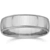 Pompeii3 5mm Milgrain Wedding Band 14k White Gold Size Selectable In Multi