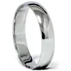 Pompeii3 5mm Plain Polished Platinum Comfort Wedding Ring Size Selectable In Multi