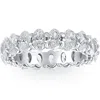 Pompeii3 6 1/2 Ct Oval Lab Grown Diamond Eternity Ring Womens Wedding Band White Gold In Multi