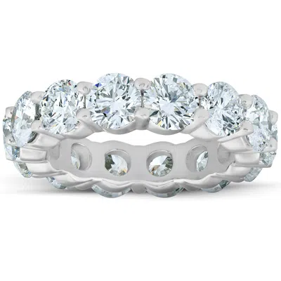 Pompeii3 6 3/4 Ct Diamond Eternity Wedding Ring 14k White Gold Lab Grown In Multi