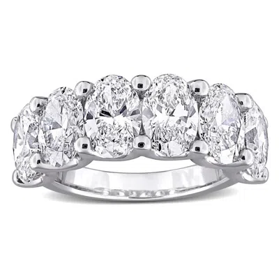 POMPEII3 6CT OVAL DIAMOND U PRONG WEDDING ANNIVERSARY RING 14K GOLD LAB GROWN