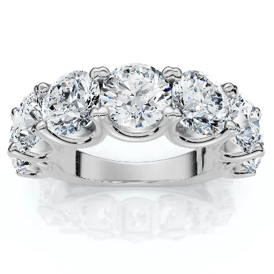 Pompeii3 6ct Tw Diamond Anniversary U Prong Wedding Ring 14k Gold Or Platinum Lab Grown In Silver