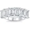 Pompeii3 6ct Tw Emerald Cut Diamond Ring U Prong Lab Grown 14k White Yellow Or Rose Gold In Silver