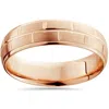 Pompeii3 6mm 14k Rose Gold Hand Carved Brushed Wedding Band Size Selectable In Multi