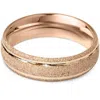 Pompeii3 6mm Brushed Wedding Band 14k Rose Gold Size Selectable In Multi
