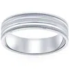 Pompeii3 6mm Flat Comfort Fit Mens Wedding Ring In 10k White Yellow Rose Gold Or Platinum In Multi