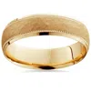 Pompeii3 6mm Hammered Mens Wedding Band 14k Yellow Gold Size Selectable In Multi