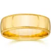 Pompeii3 6mm Milgrain Edge Wedding Band 14k Yellow Gold Size Selectable In Multi