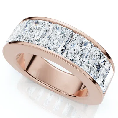 Pompeii3 7ct Diamond Radiant Cut Men's Ring 14k Gold Or Platinum